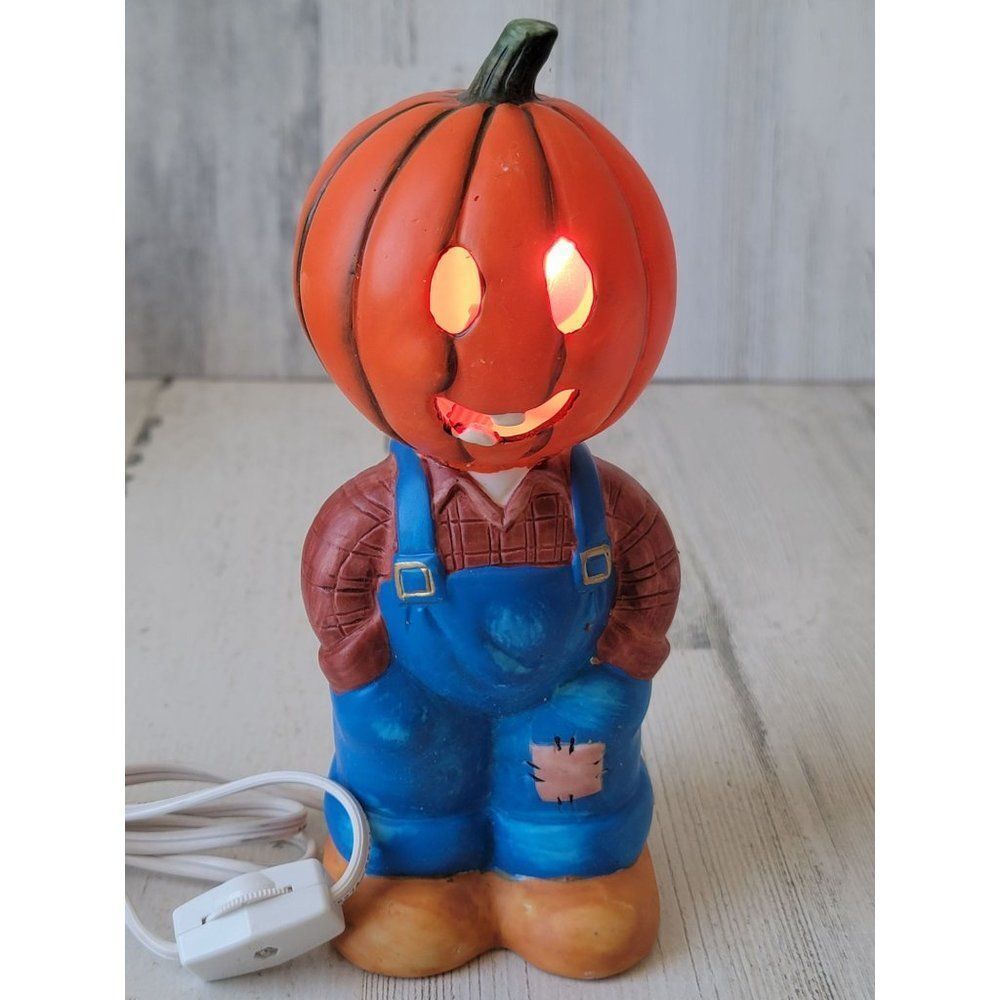 Jacko Schmid 1988 ceramic Halloween pumpkin home decor